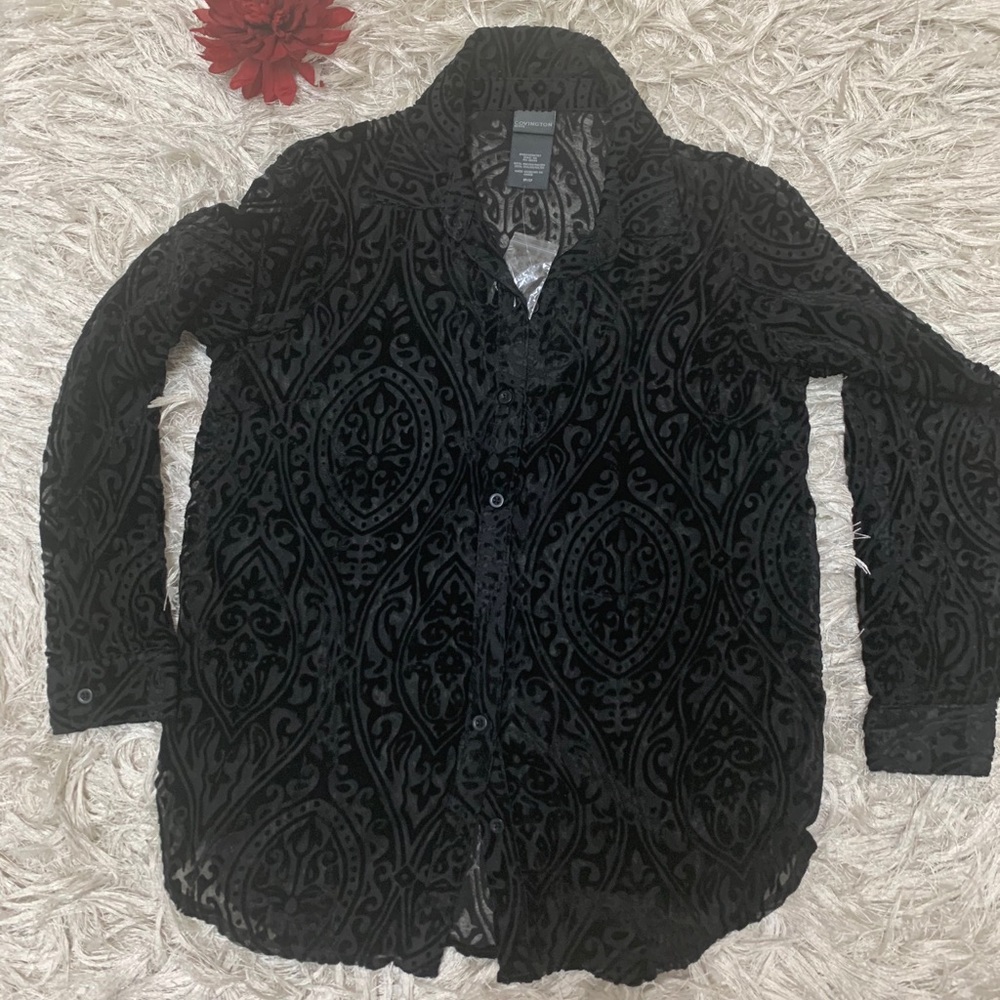 New Covington Petite Long Sleeves Shirt Size SP